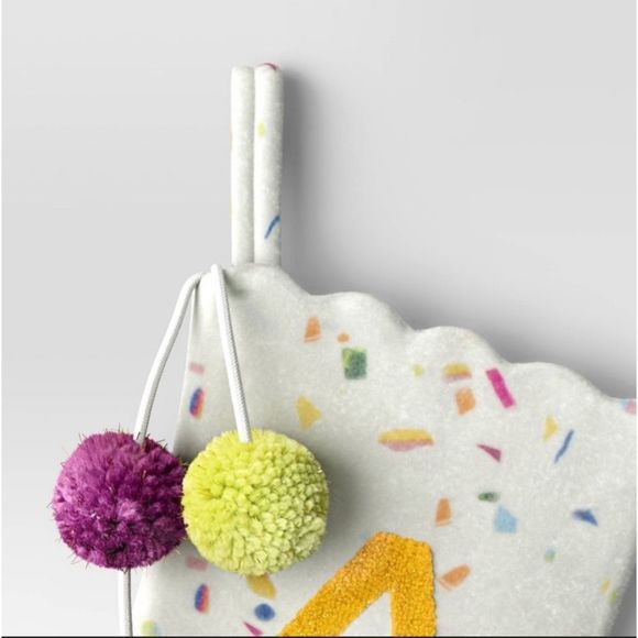 Opalhouse Multicolor Stocking with Pom Poms - Picture 6 of 7